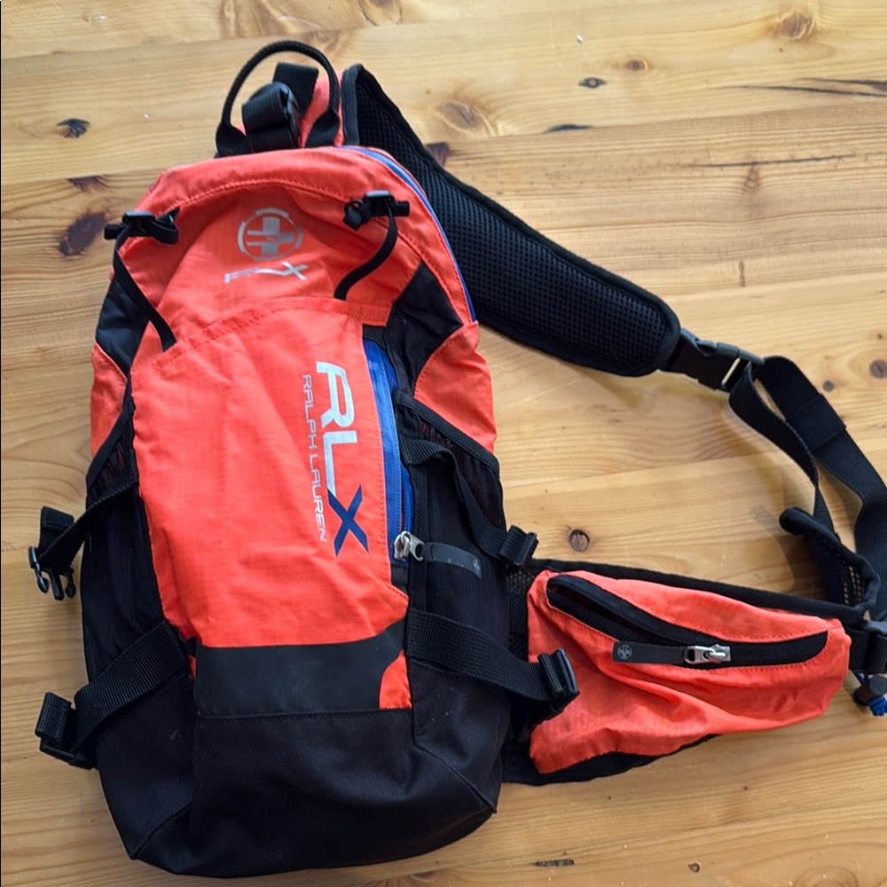 Ralph Lauren orange and Black sling Backpack